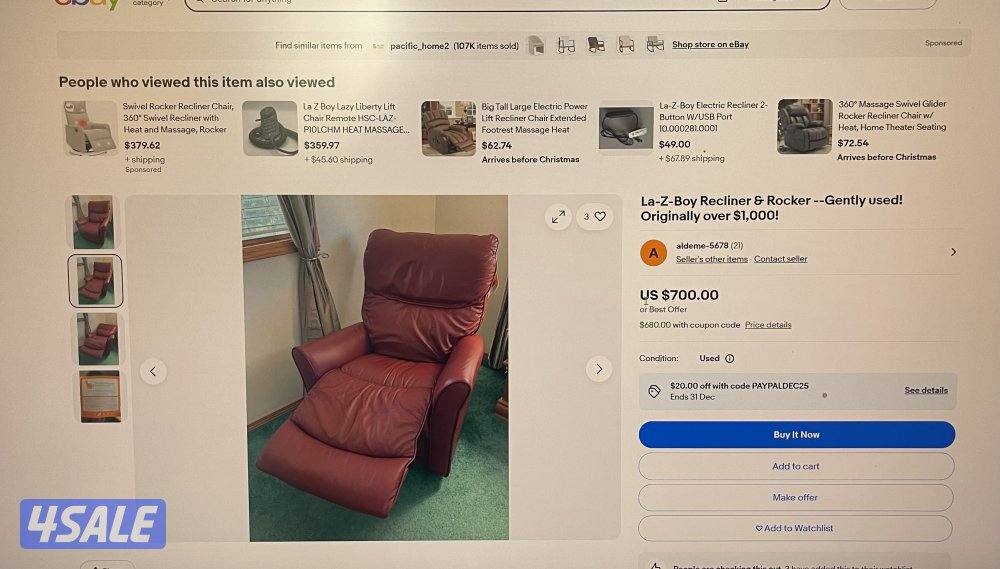 كرسي ليزي بوي اصلي جلد1