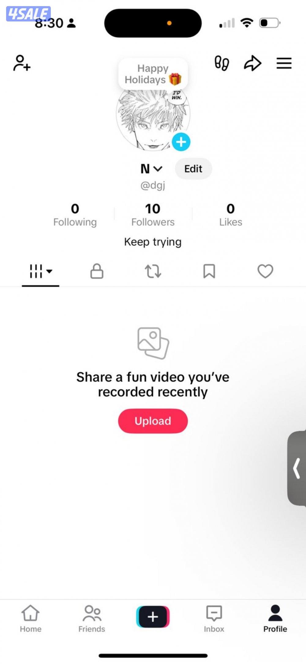 يوزر تك توك مميز ثلاثي معناه دي جي dgj0