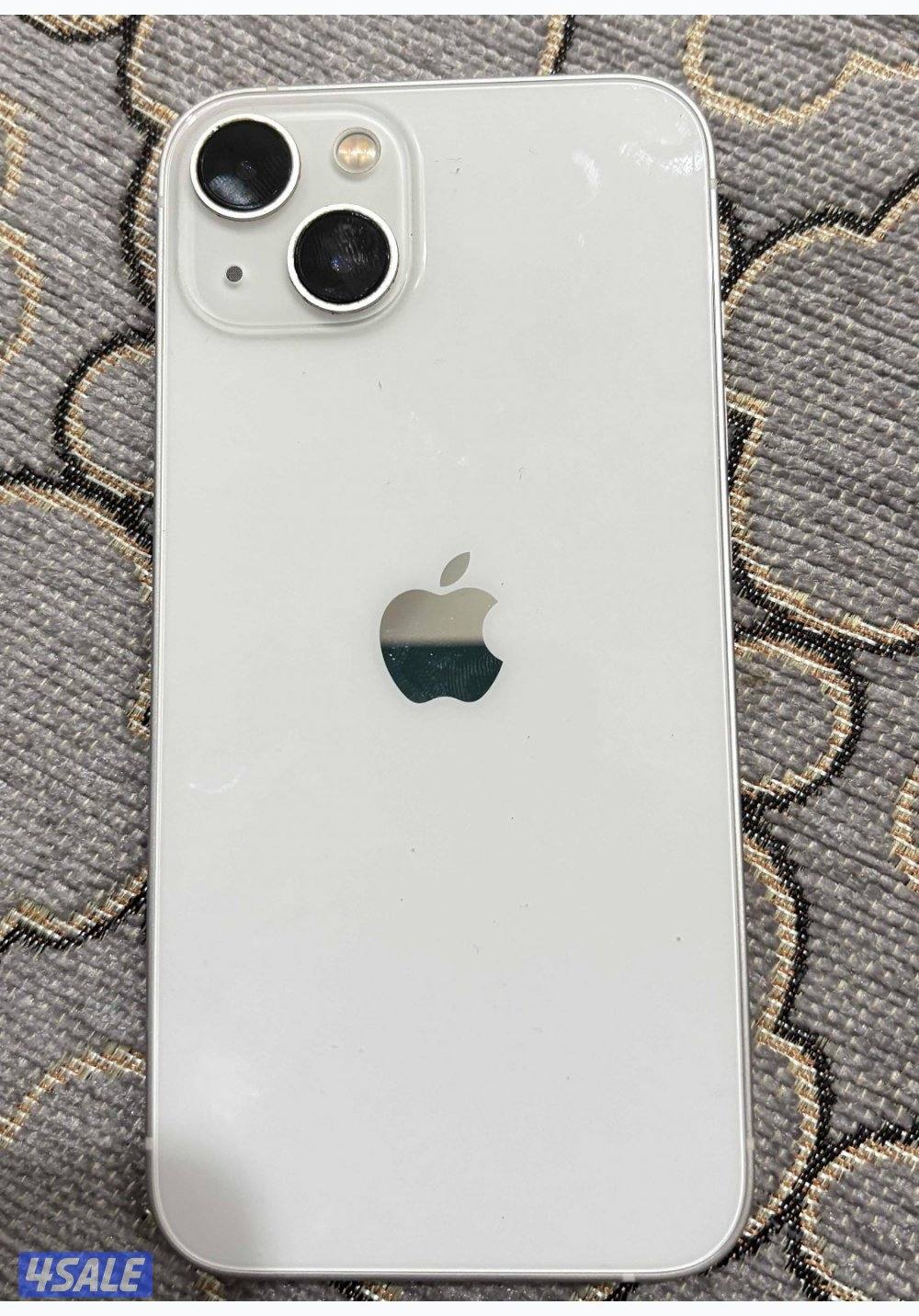 ايفون ١٣ العادي ١٢٨ قيقا نظيف مو مفتوح نسبة البطاريه ٧٦ كرتونته موجوده1