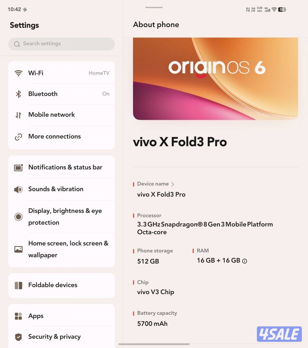 vivo x fold3 pro global version للبدل1