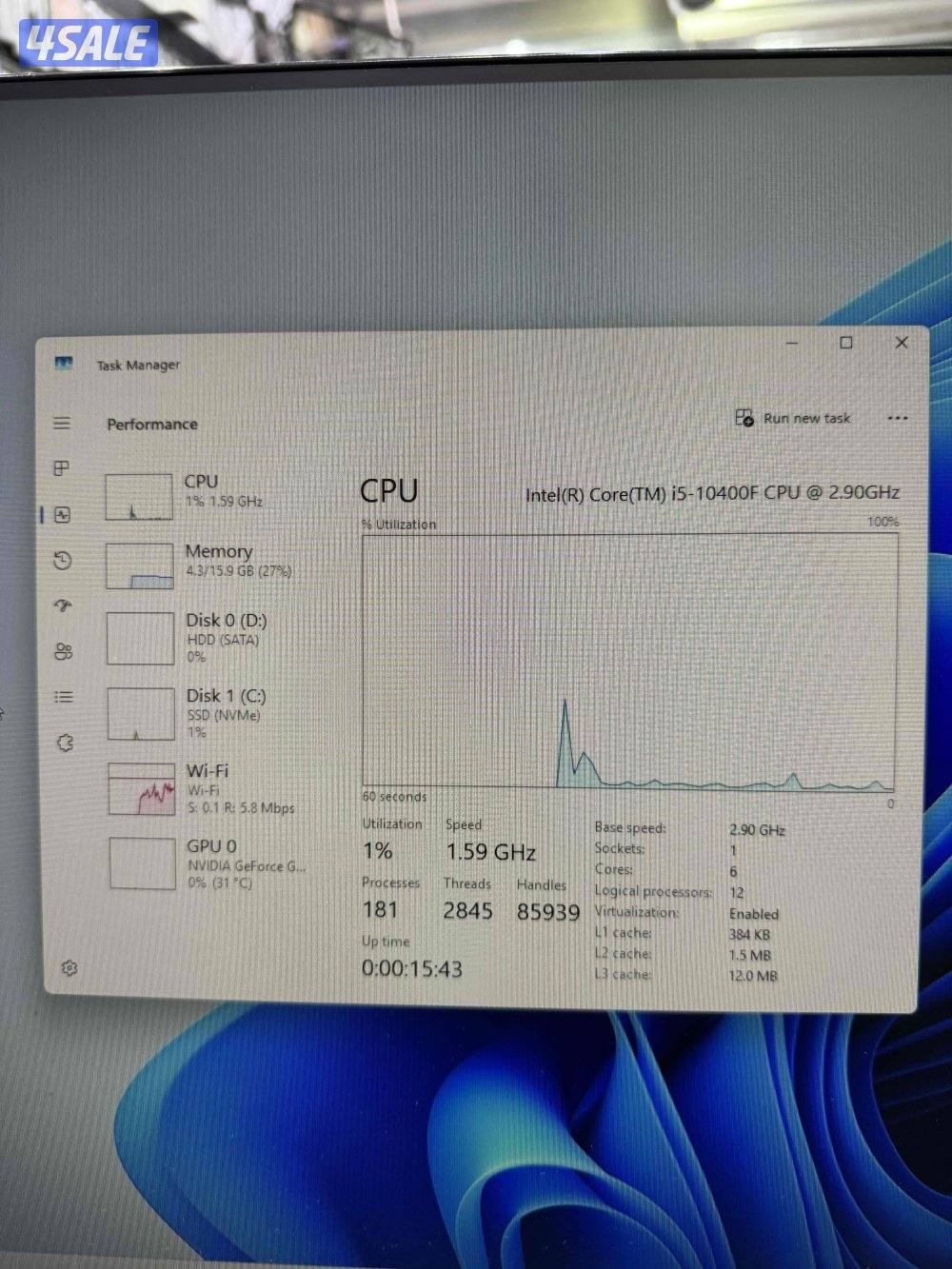 Asus Gameing PC i5 10Th Generation8