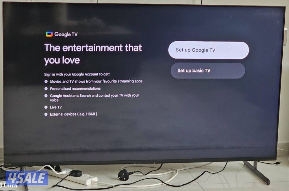 تلفزيون سوني الذكي 55 بوصة 4كي إل إي دي أسود مع ريموت و الكرتون0