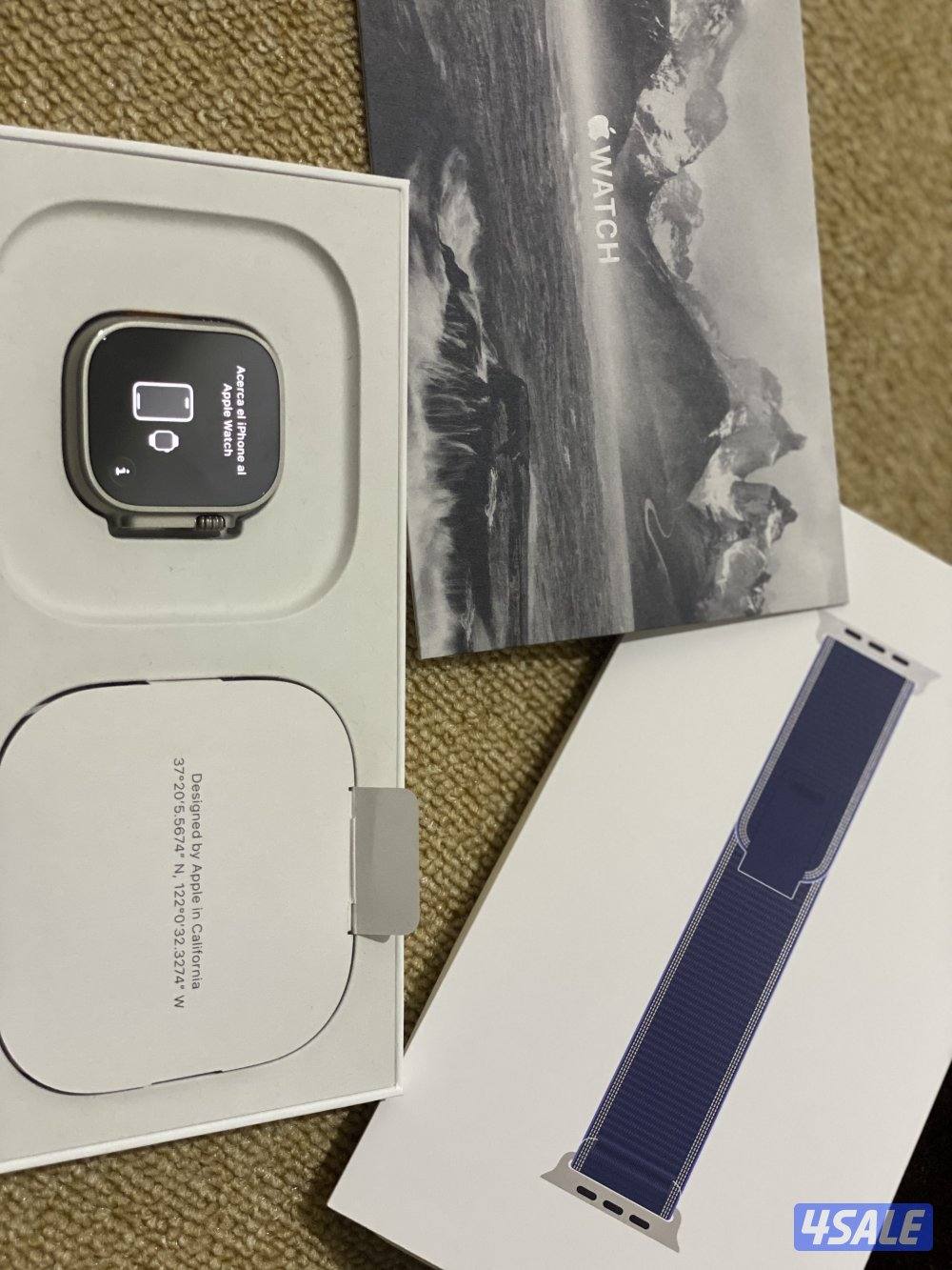 ابل واتش الترا 3  لم تستخدم الا ايام بطارية 100%0