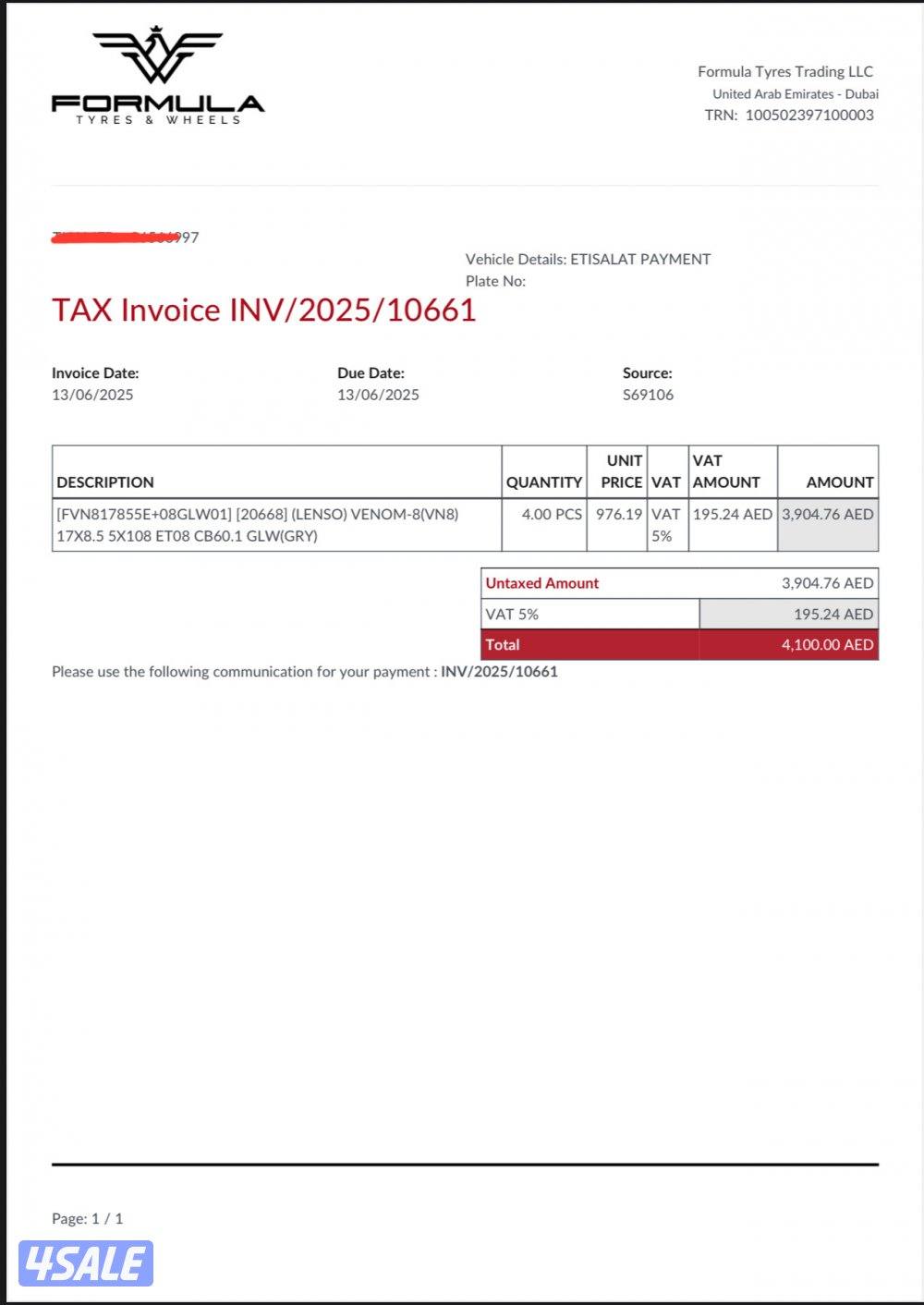 للبيع رنقات لينزو اصلي خمس براغي1