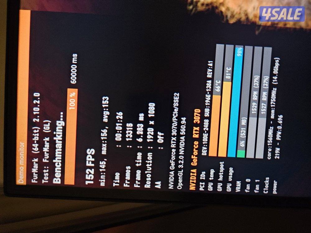 للبيع بي سي العاب RTX 307014