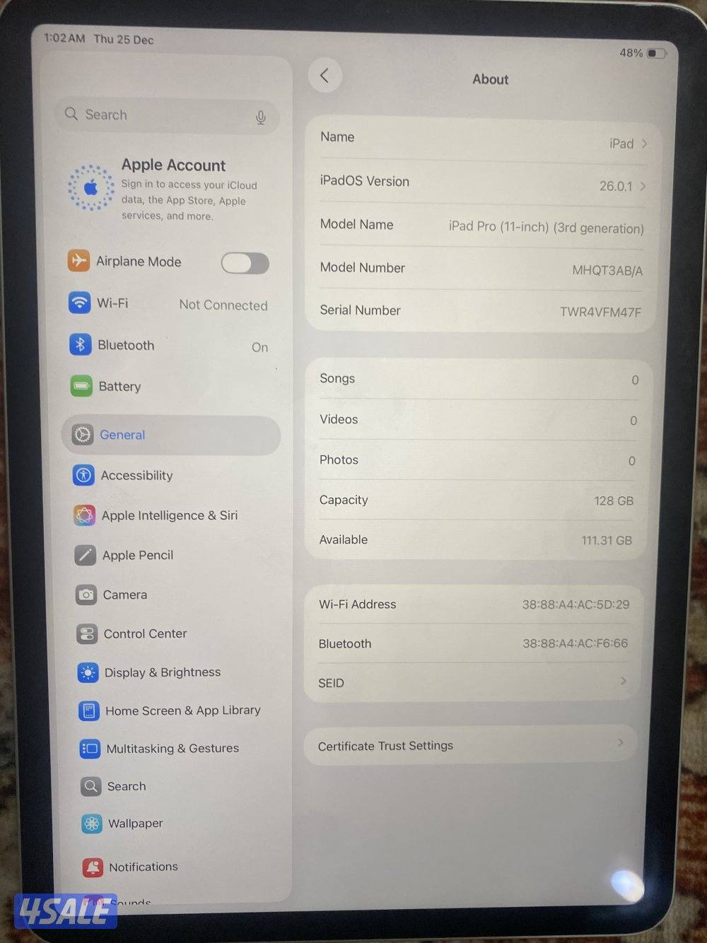 iPad 11 pro  m1 128 Wi-Fi1