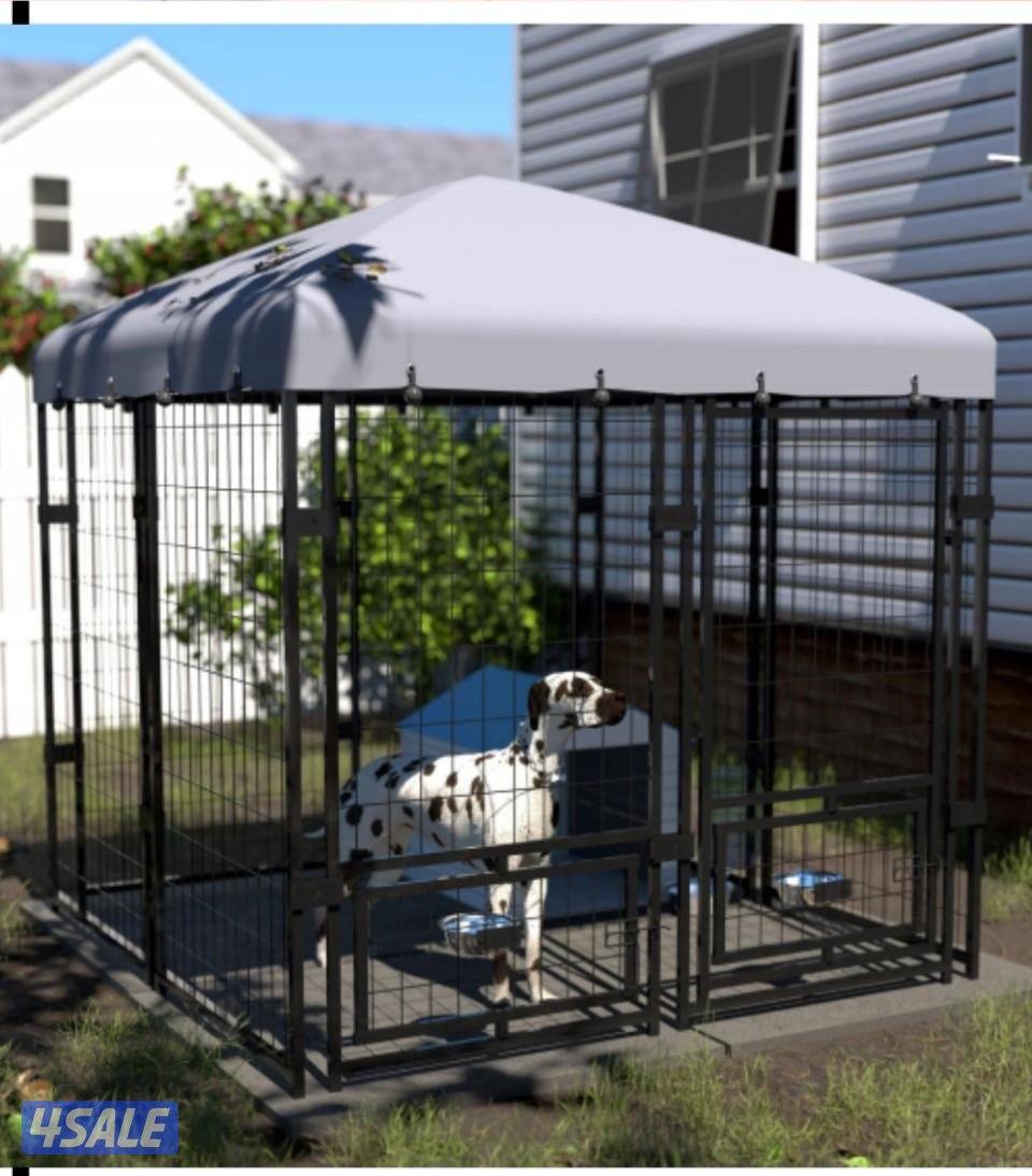 للبيع قفص للكلاب الاليفه  مقاس متر ونص في متر ونص ارتفاع 180 بالكرتون1
