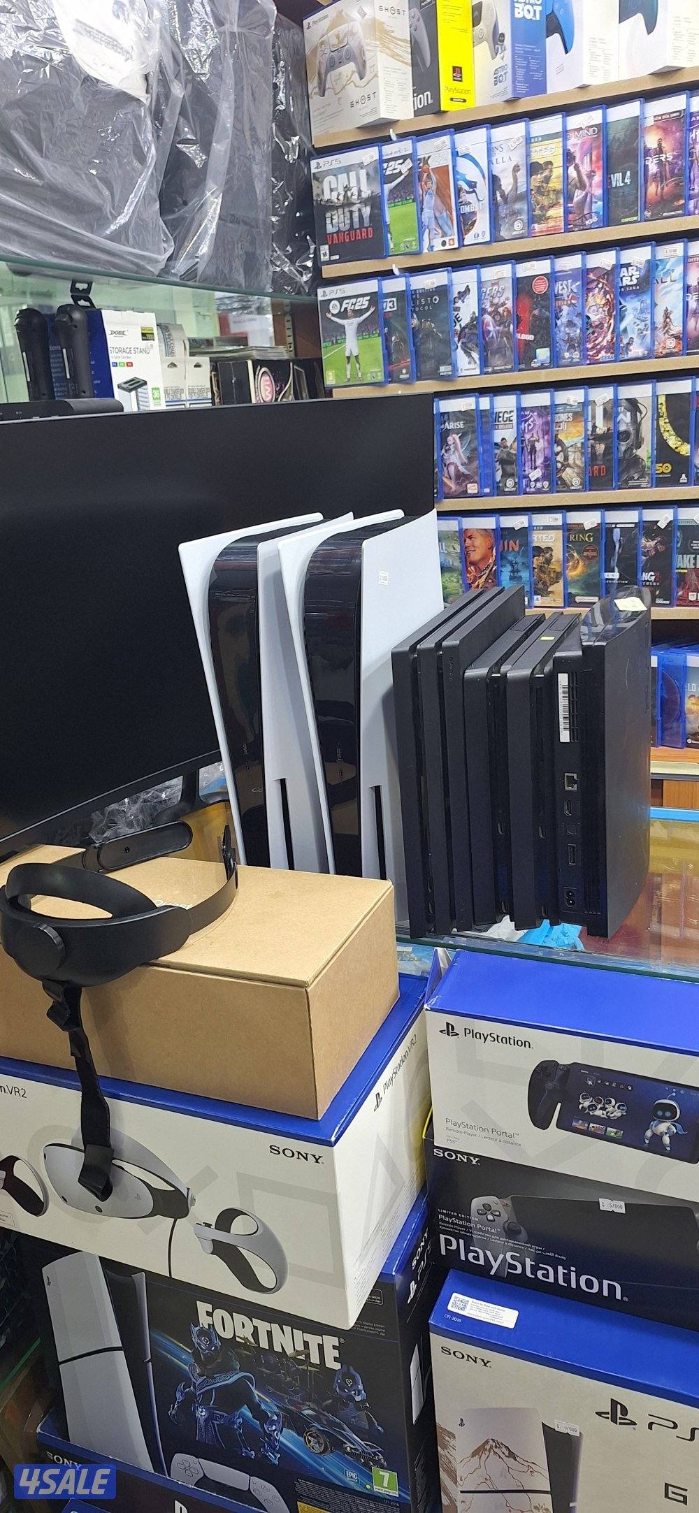 بيع جميع أجهزةps3-4-5جديدومستعمل مع اكسسواراتها وكروت ستور9