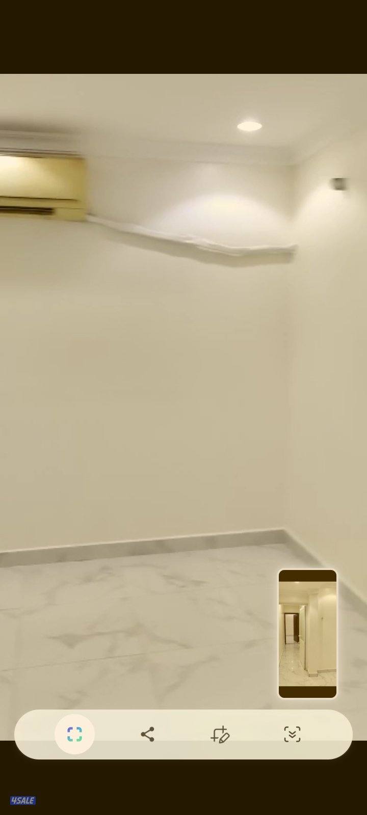 للايجار شقه ارضي  الواحه ق٤ مدخل خاص8