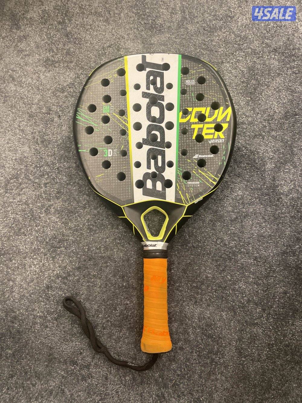 مضرب بادل بابولات مستعمل  babolat مع جنطة nox هدية0