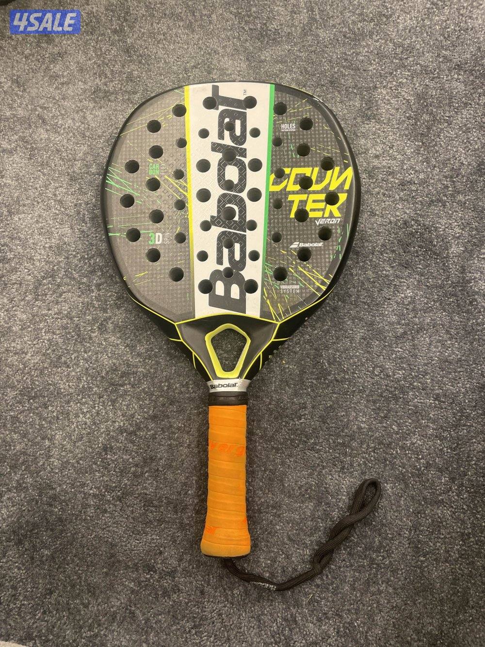 مضرب بادل بابولات مستعمل  babolat مع جنطة nox هدية1