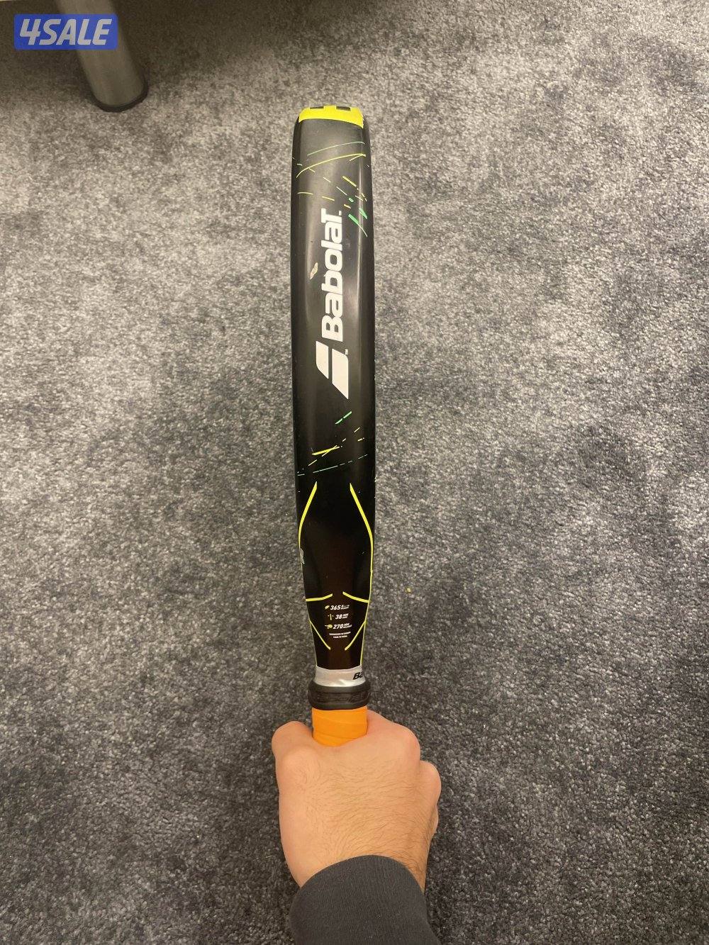 مضرب بادل بابولات مستعمل  babolat مع جنطة nox هدية2