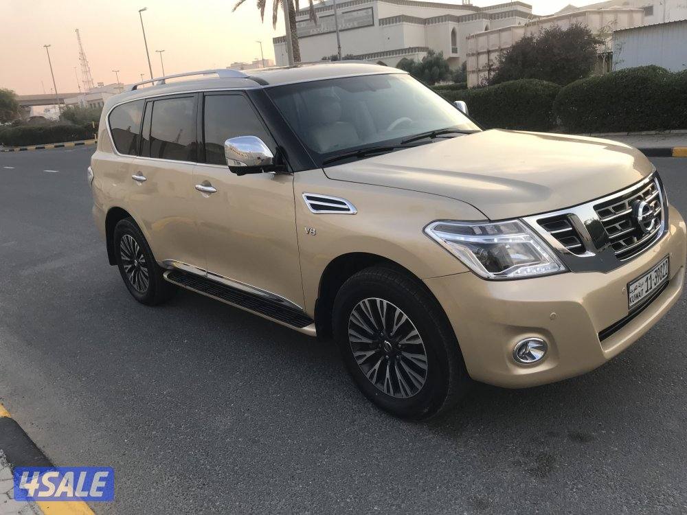 جيب نيسان باترول بلاتنيوم مديل  2014  لون ذهبي9