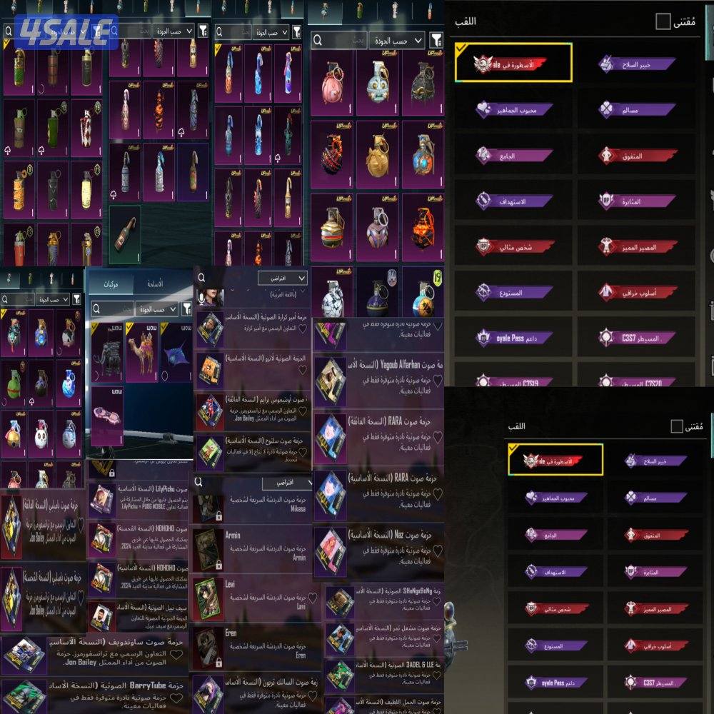 حساب ببجي للبيع لفل70 أسلوب خرافي  فقط الصامل يكلمنيي يبشر4