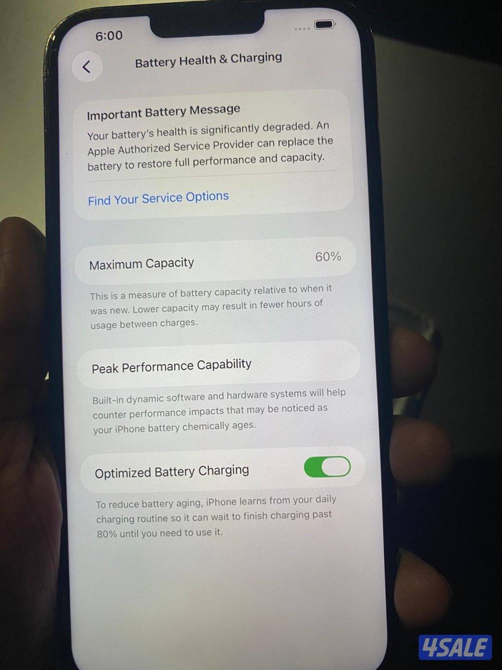 iphone 13 pro max 128 gb Display change, battery 60% back door broken3