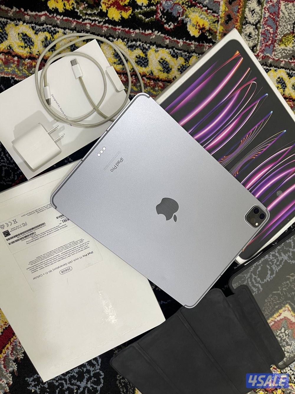 ايباد ابل برو 11انش 256 قيقا ام تو m2 خط شريحة 5g نظيف حيل مع الاغراض1