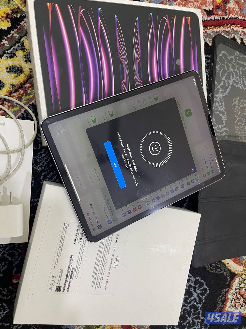 ايباد ابل برو 11انش 256 قيقا ام تو m2 خط شريحة 5g نظيف حيل مع الاغراض6