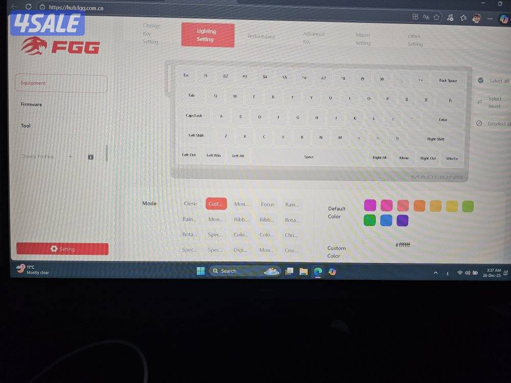 كيبورد mad60 he ابيض مغناطيسي7