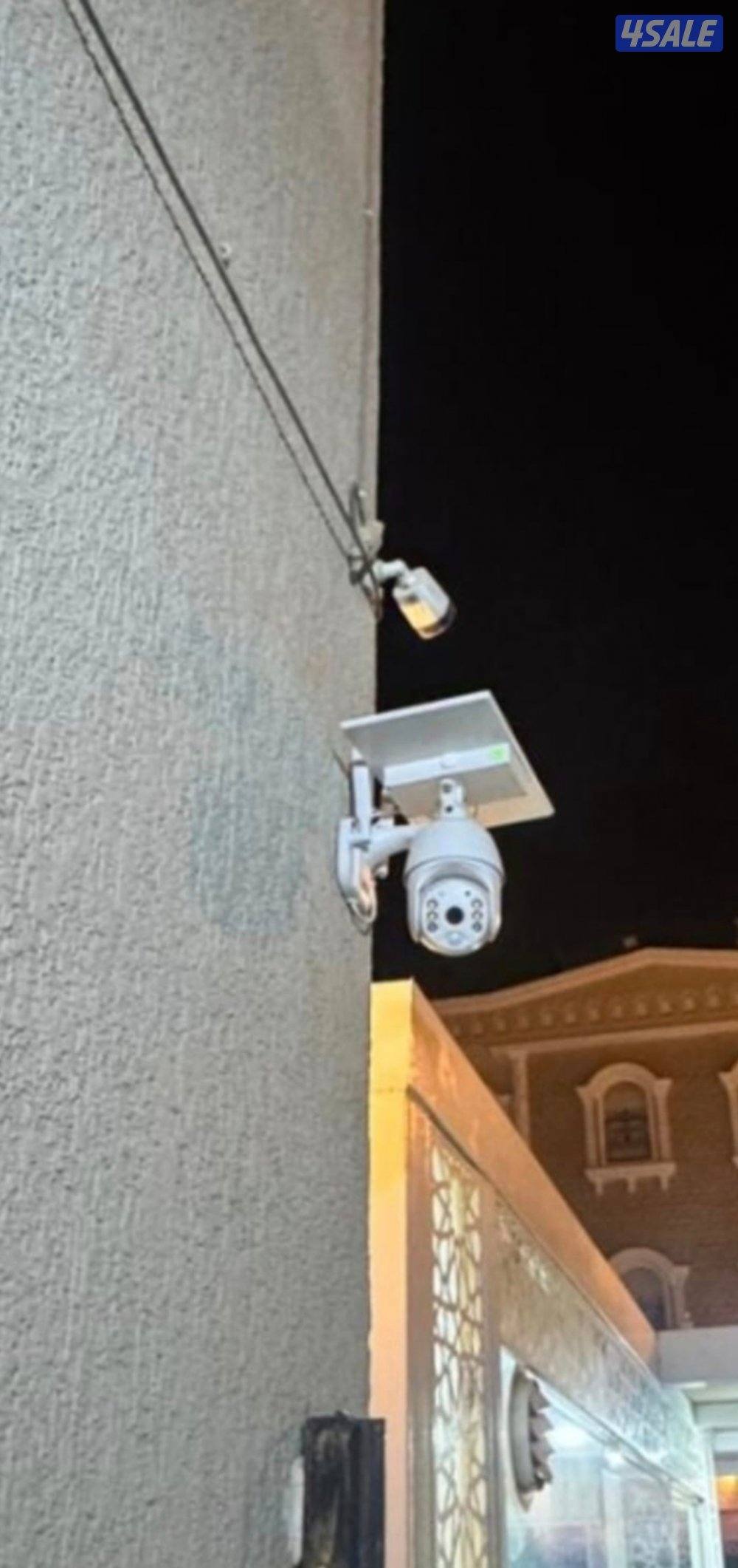 كاميرا طاقه شمسيه متحركه بجميع الاتجاهات صوت وصوره سبيكر مايك2