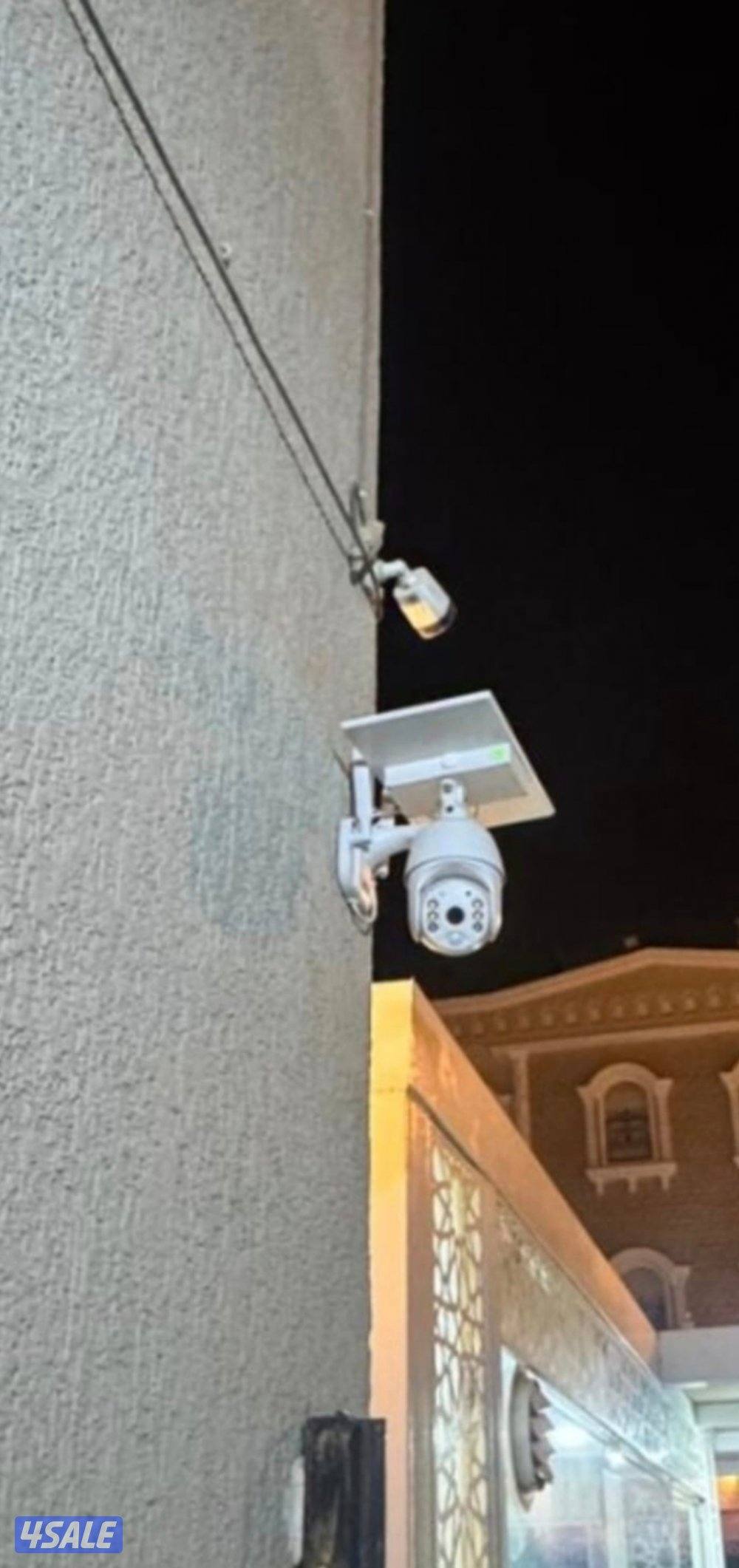 كاميرا طاقه شمسيه متحركه بجميع الاتجاهات صوت وصوره سبيكر مايك2