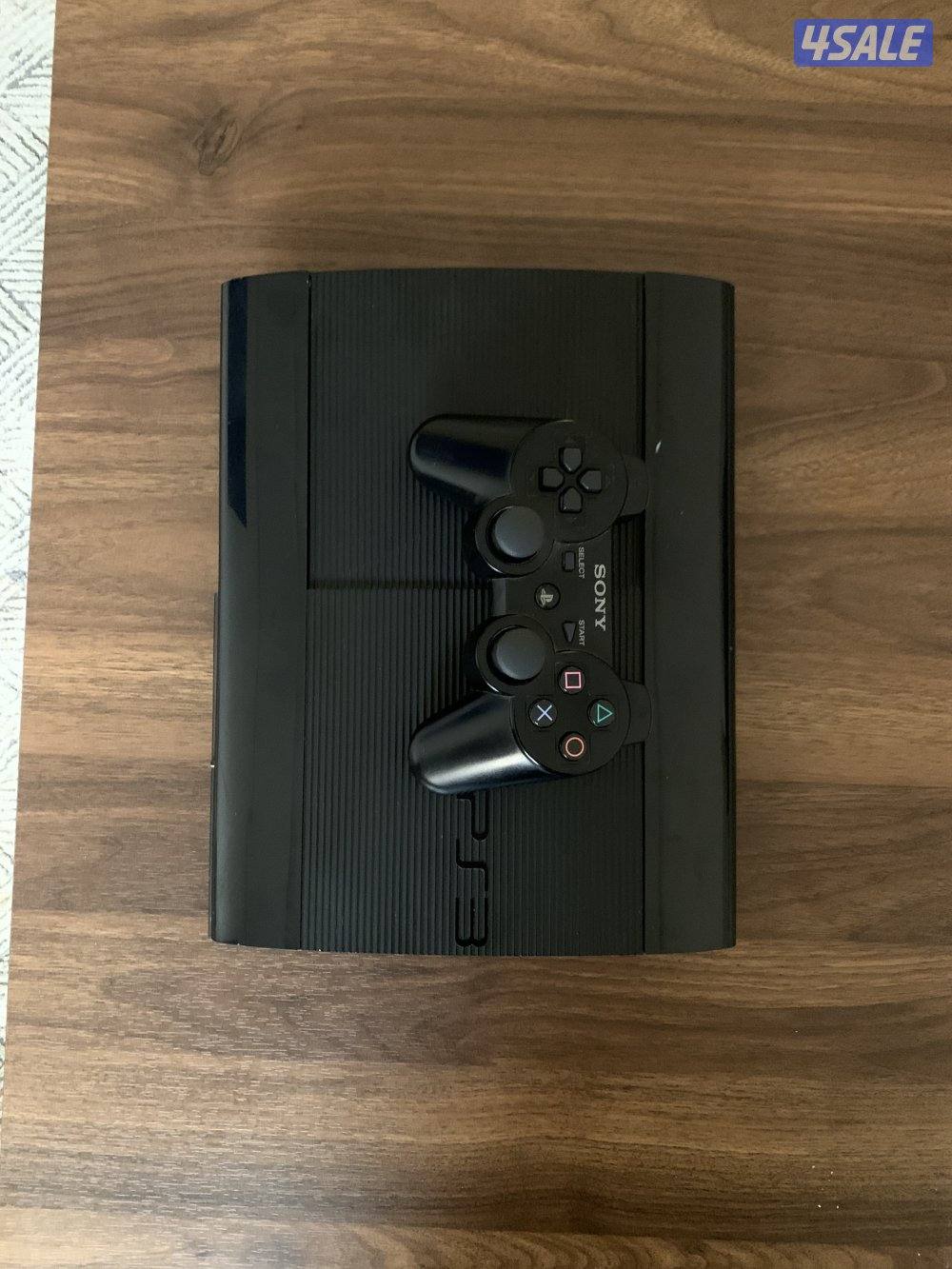 🎮للبيع سوني ٣ سوبر سلم  PS3 Super Slim + ٥٢ لعبة + يد تحكم 🎮0