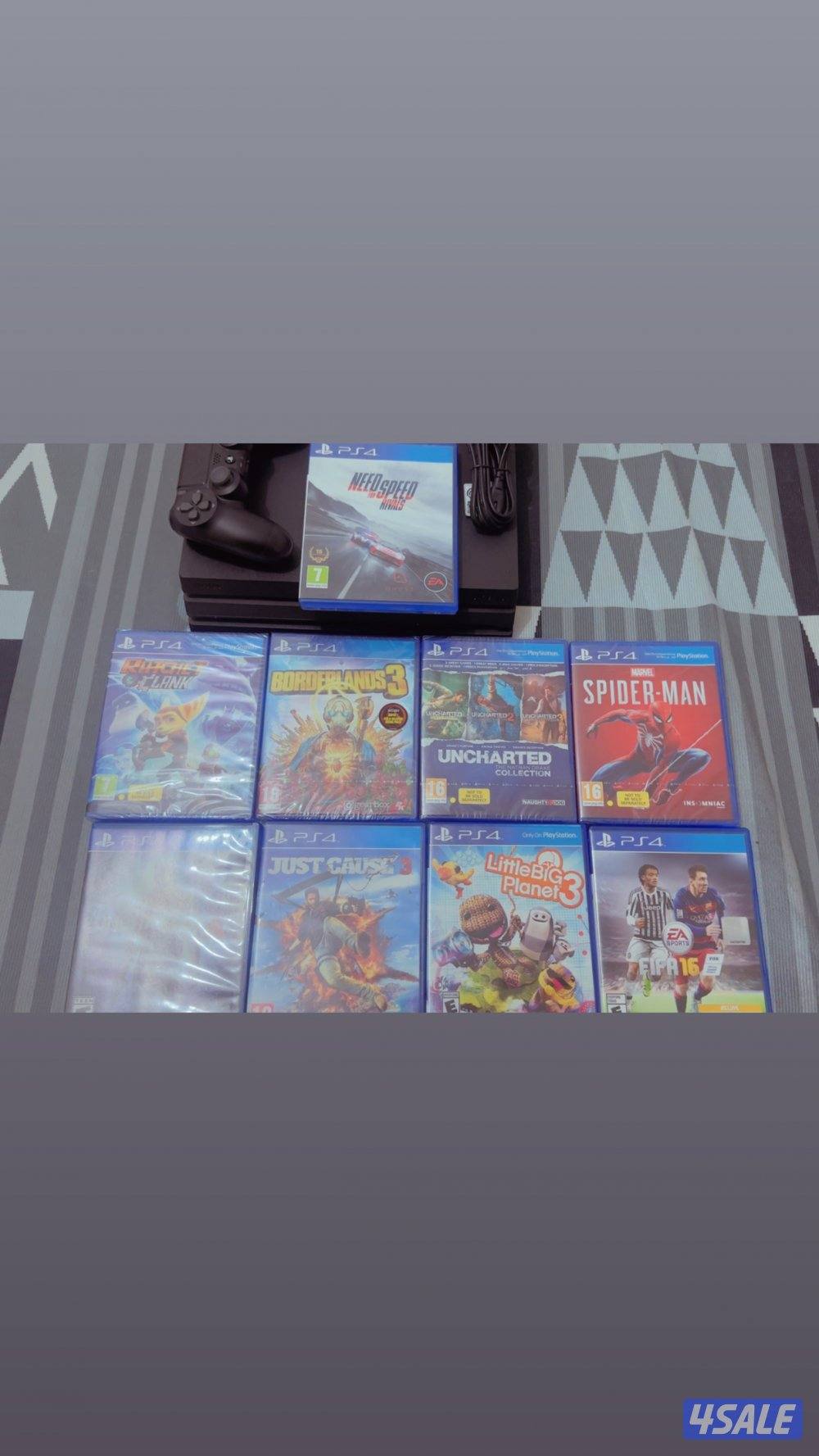 شبه جديدة سـوني4بـرو لم تفتح من قبل واشرطه جدد ويدتيـن اصلـيات1