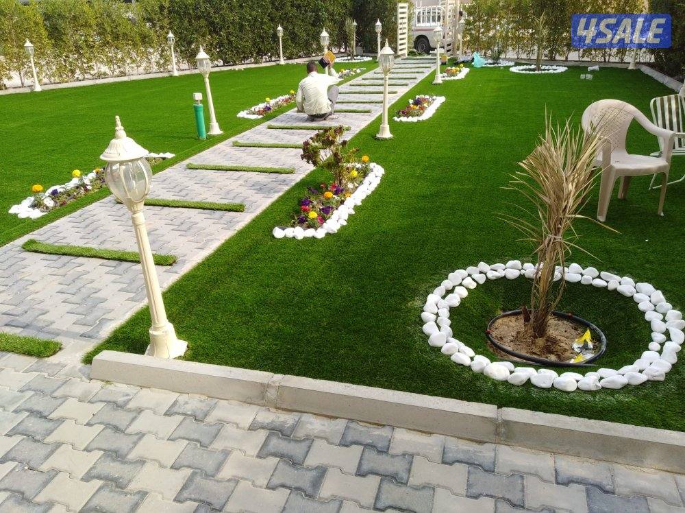 تركيب ثيل صناعي وطبيعي وسور للحديقه تركيب شبكات الري بأفضل الأسعار0