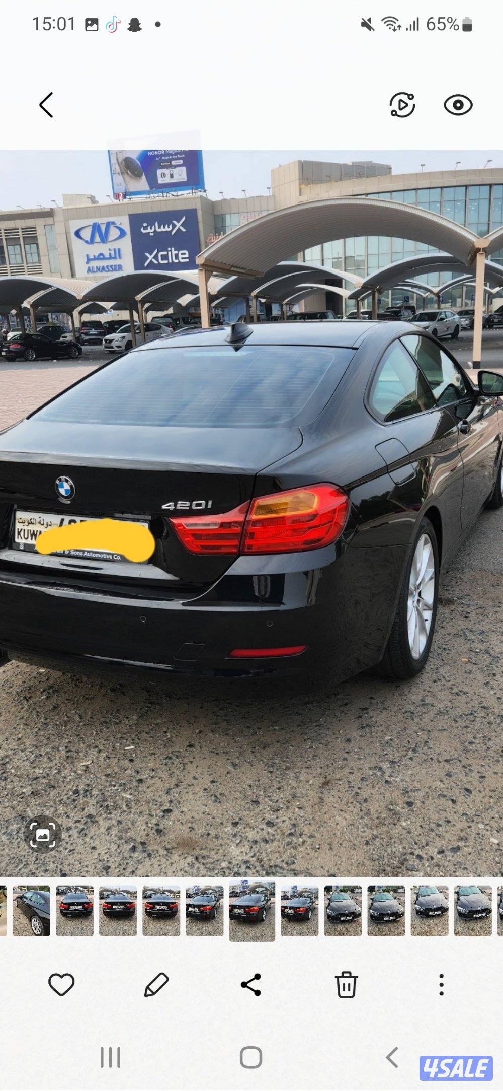 للبيع BMW 420 وارد الوكالة موديل 2016 ماشي 134 الف بحالة ممتازة1