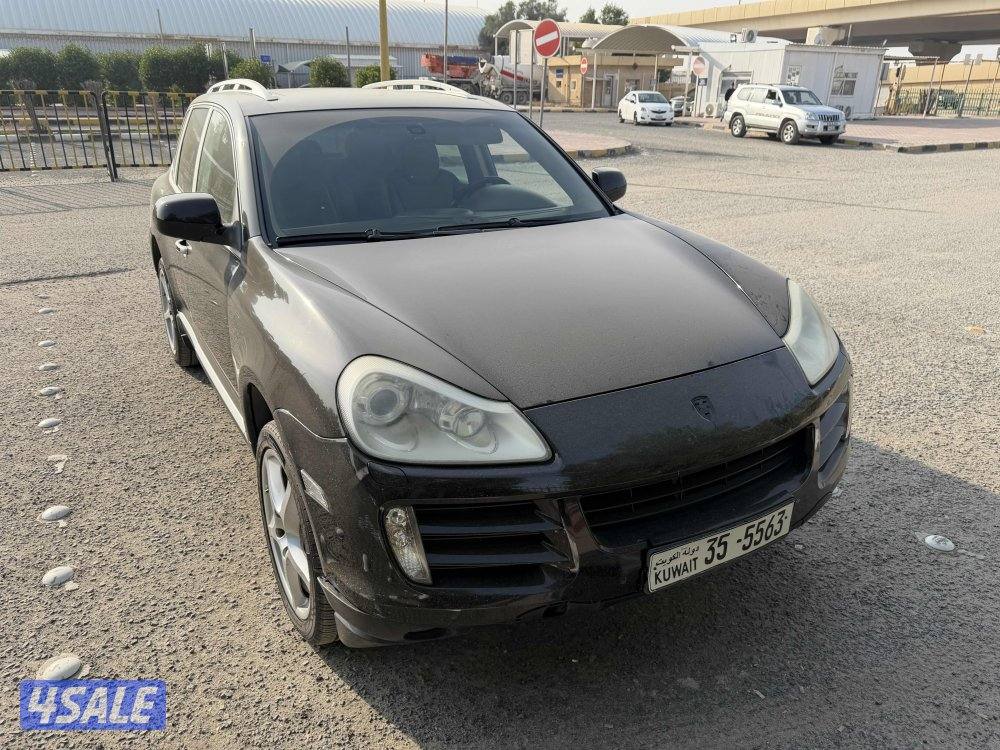 بورش كايين2009 لون اسود صبغ وكاله2