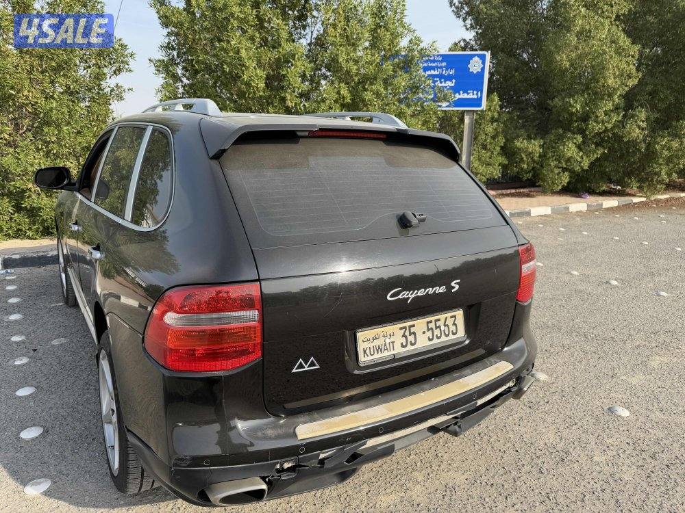 بورش كايين2009 لون اسود صبغ وكاله3