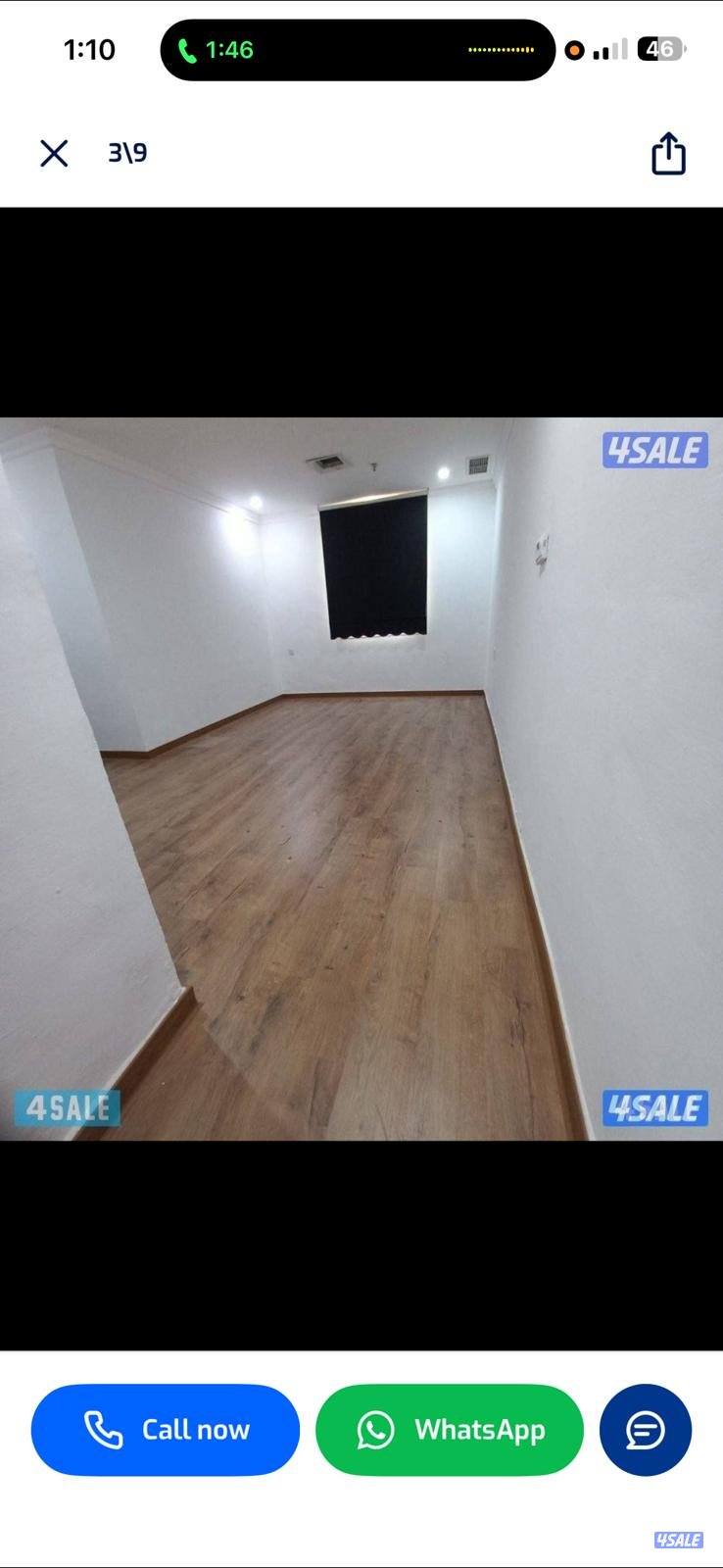 شقق الايجار غرفتين وحمامين ومطبخ مساحات ممتاز السالميه ميدان حولى4