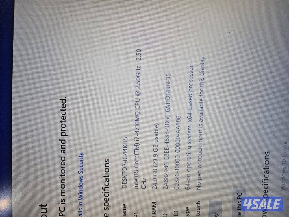 للبيع لاب alienware3