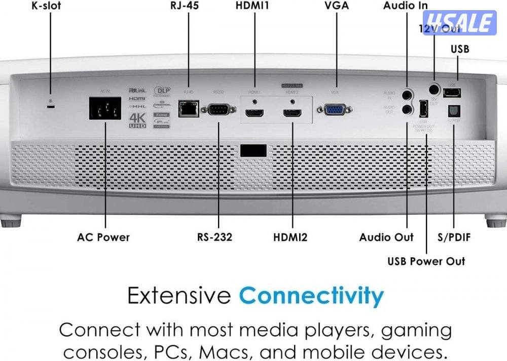 للبيع بروجكتر احترافي للافلام و المباريات نوع optoma UHD 60 4K1