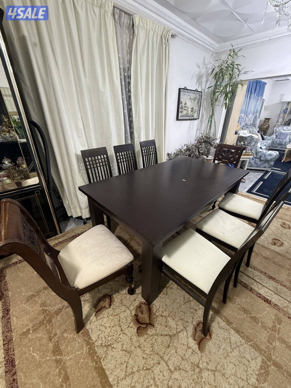 طاولة طعام قابلة للتمديد Extendable dining table3