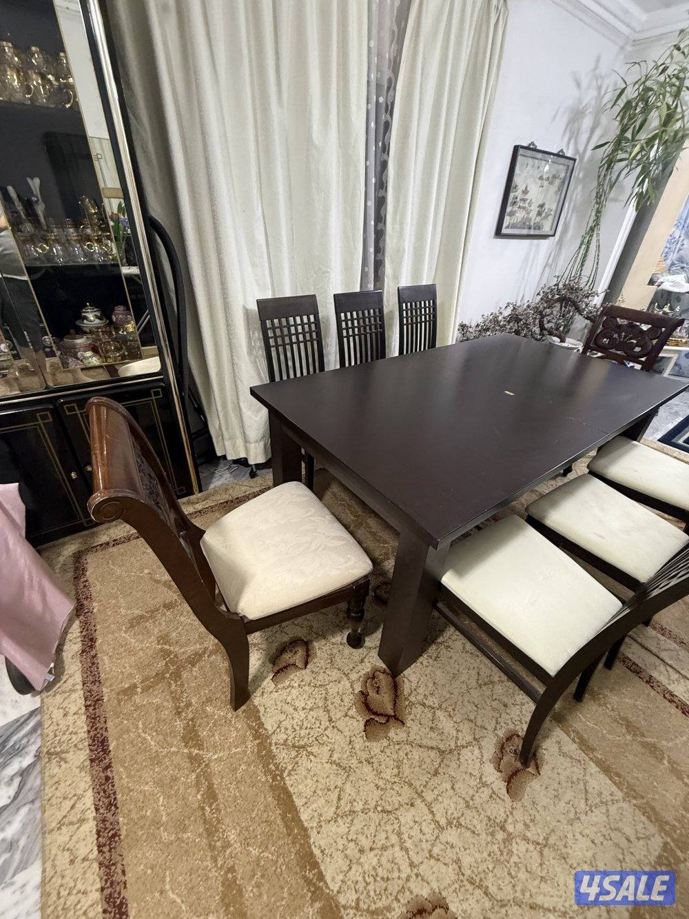 طاولة طعام قابلة للتمديد Extendable dining table4