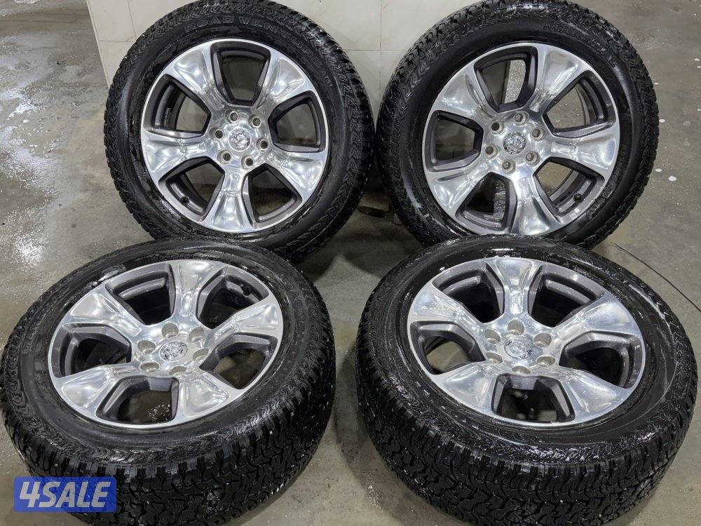 بيعة سريعة للبيع رنقات دوج رام موديل 2022 مع التواير استعمال  خفيف1