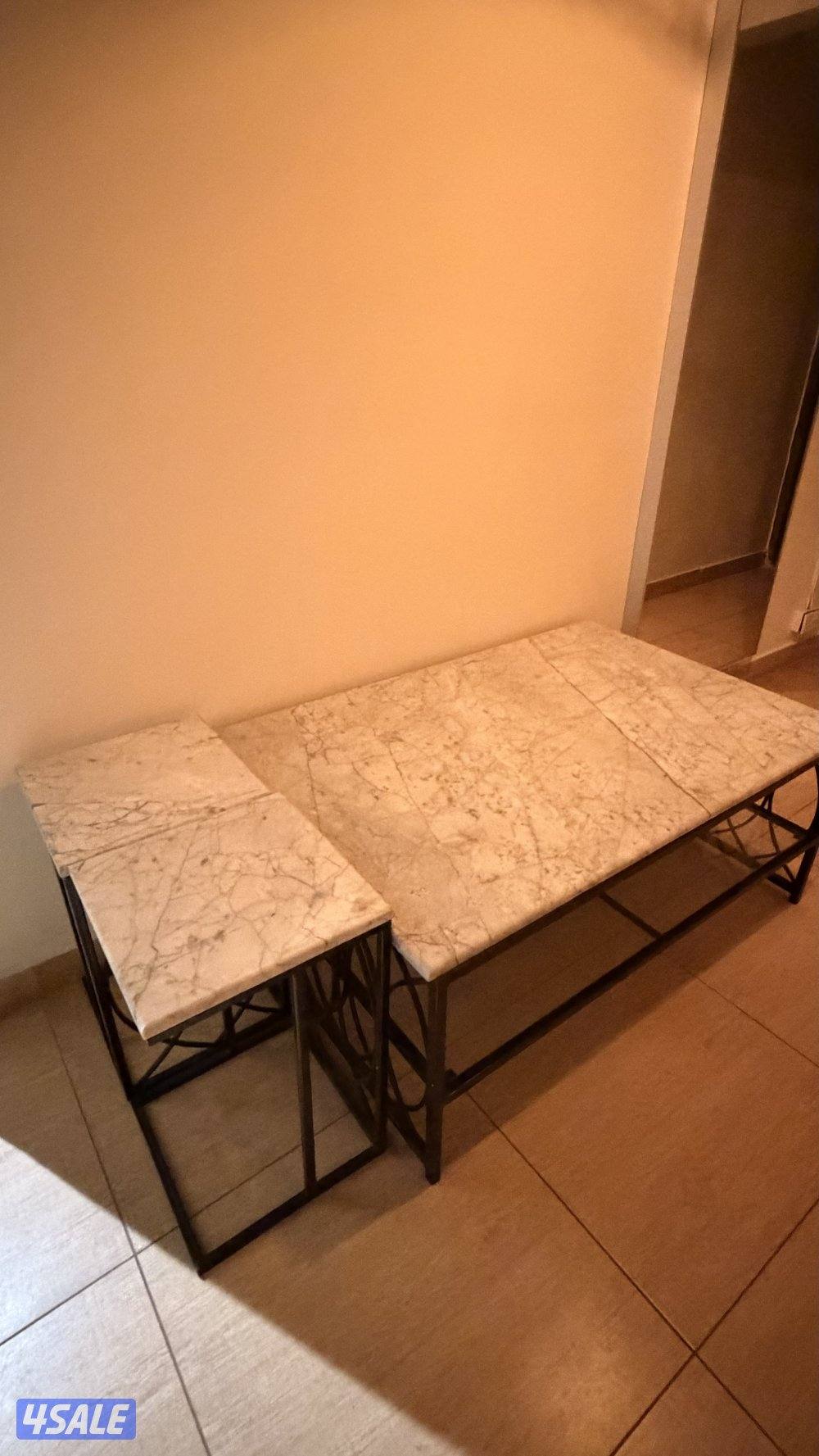 طقم طاولات رخام - Marble table set0