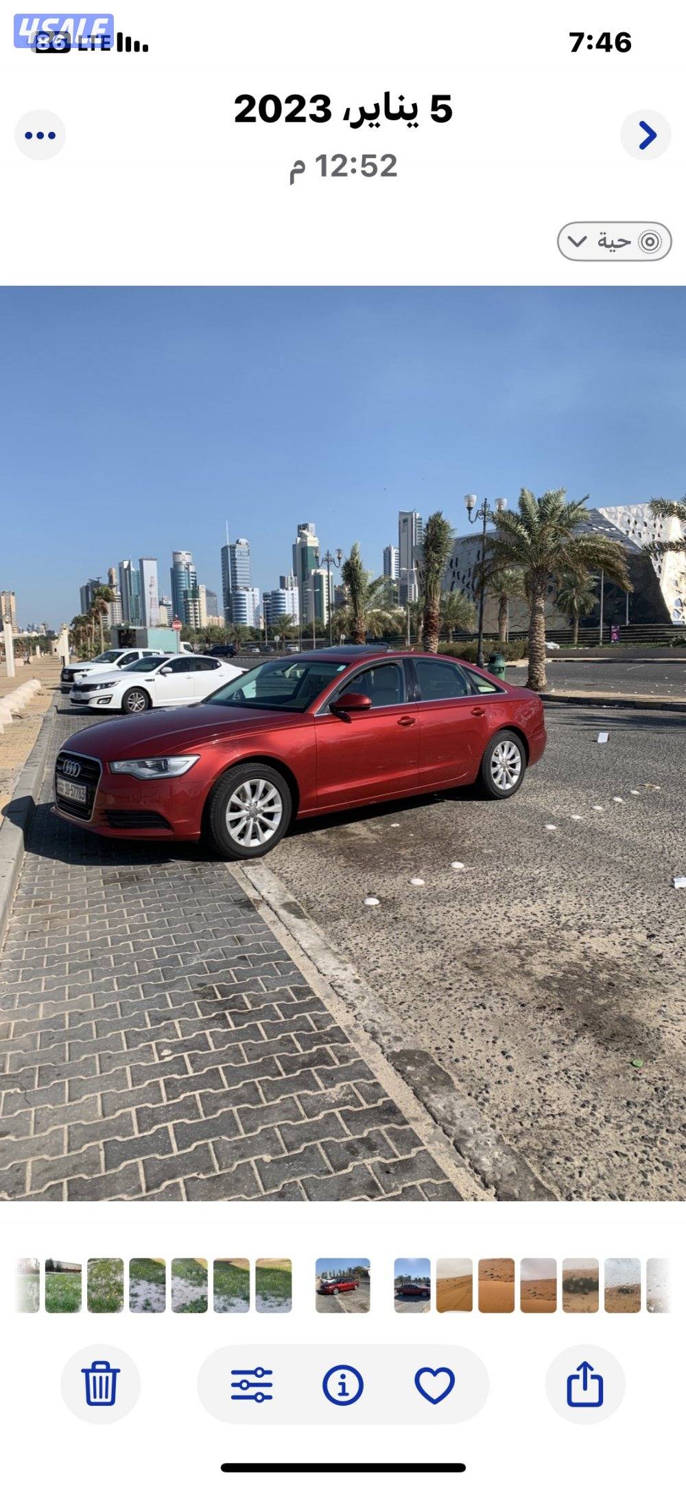 للبيع  اودي م2012  كواترو 6 سلندر صبغ وكاله استخدام شخصي2