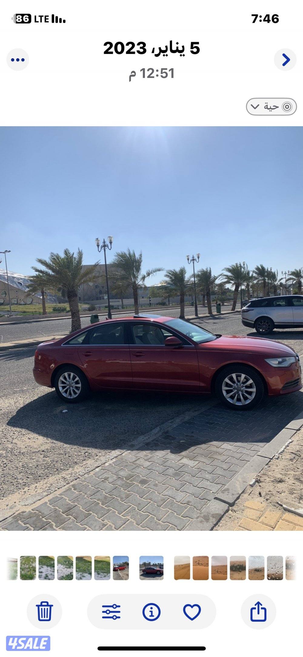 للبيع  اودي م2012  كواترو 6 سلندر صبغ وكاله استخدام شخصي3