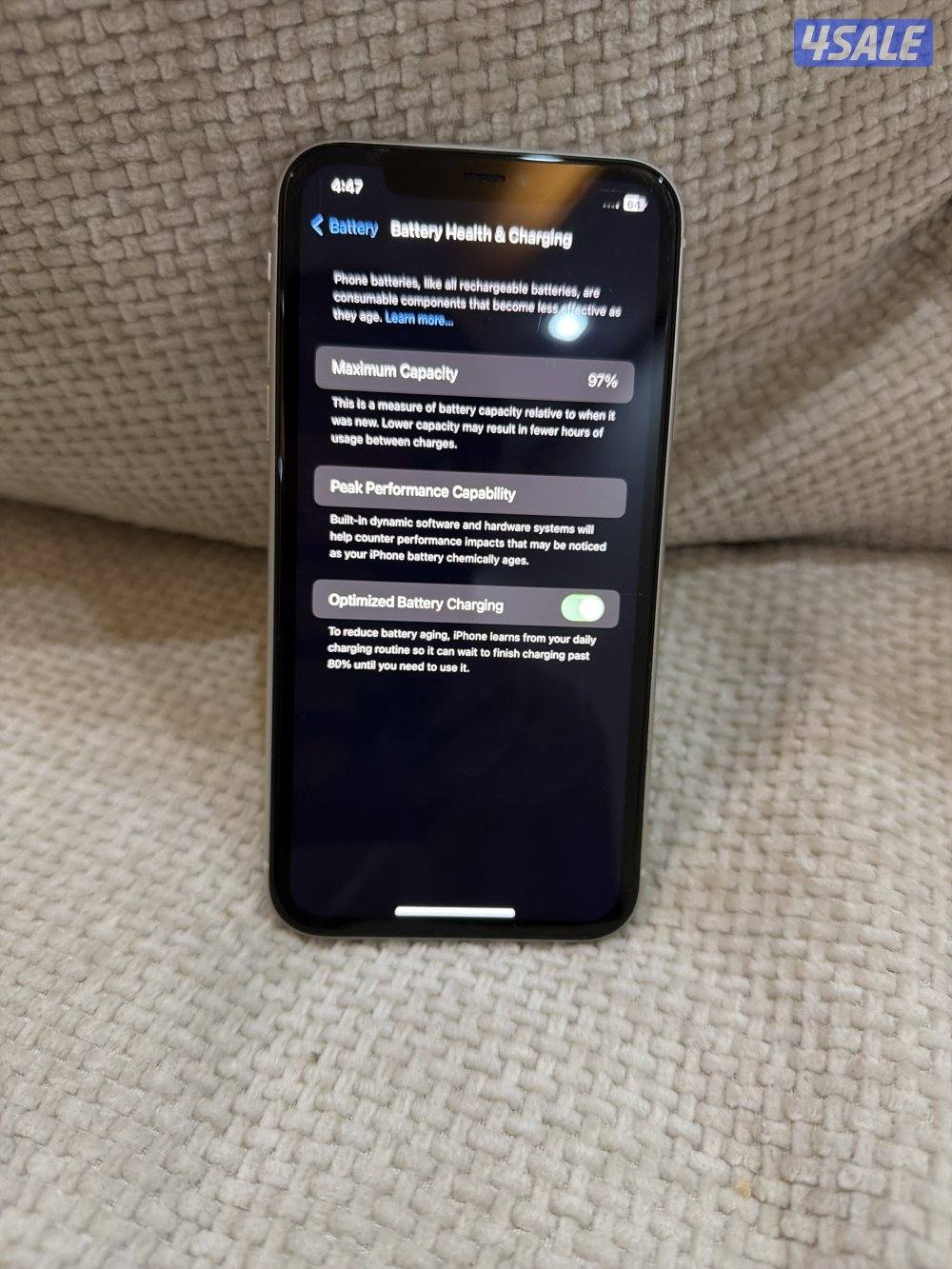 iPhone 11 good performance battery health 97 back glass broken a bit2