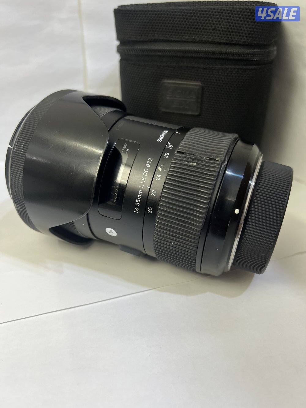 للبيع معدات تصوير: Sigma 18-35 وNikon 70-300 + شنطة Lowepro2