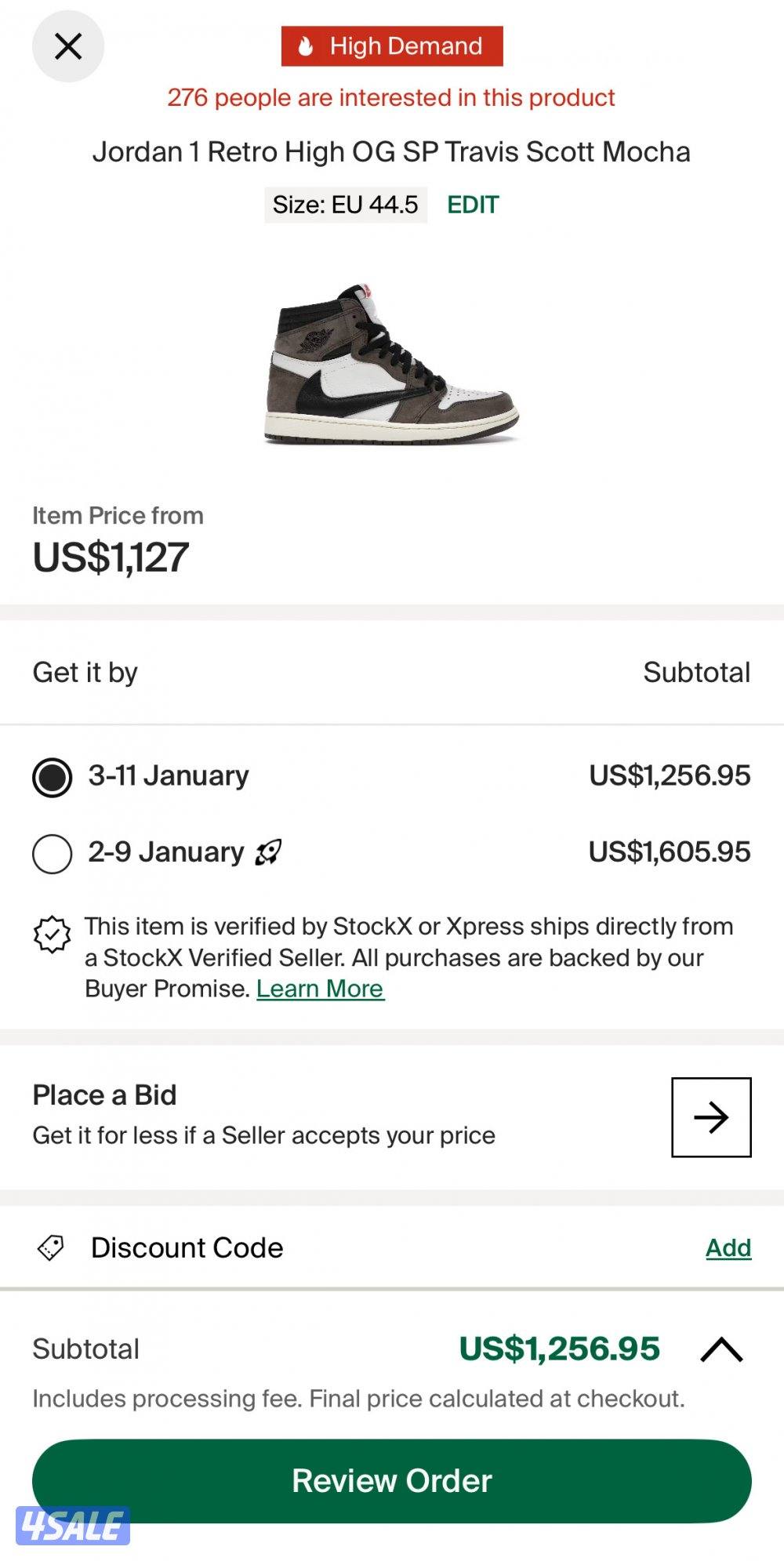 Jordan 1 retro high og sp travis scott mocha2