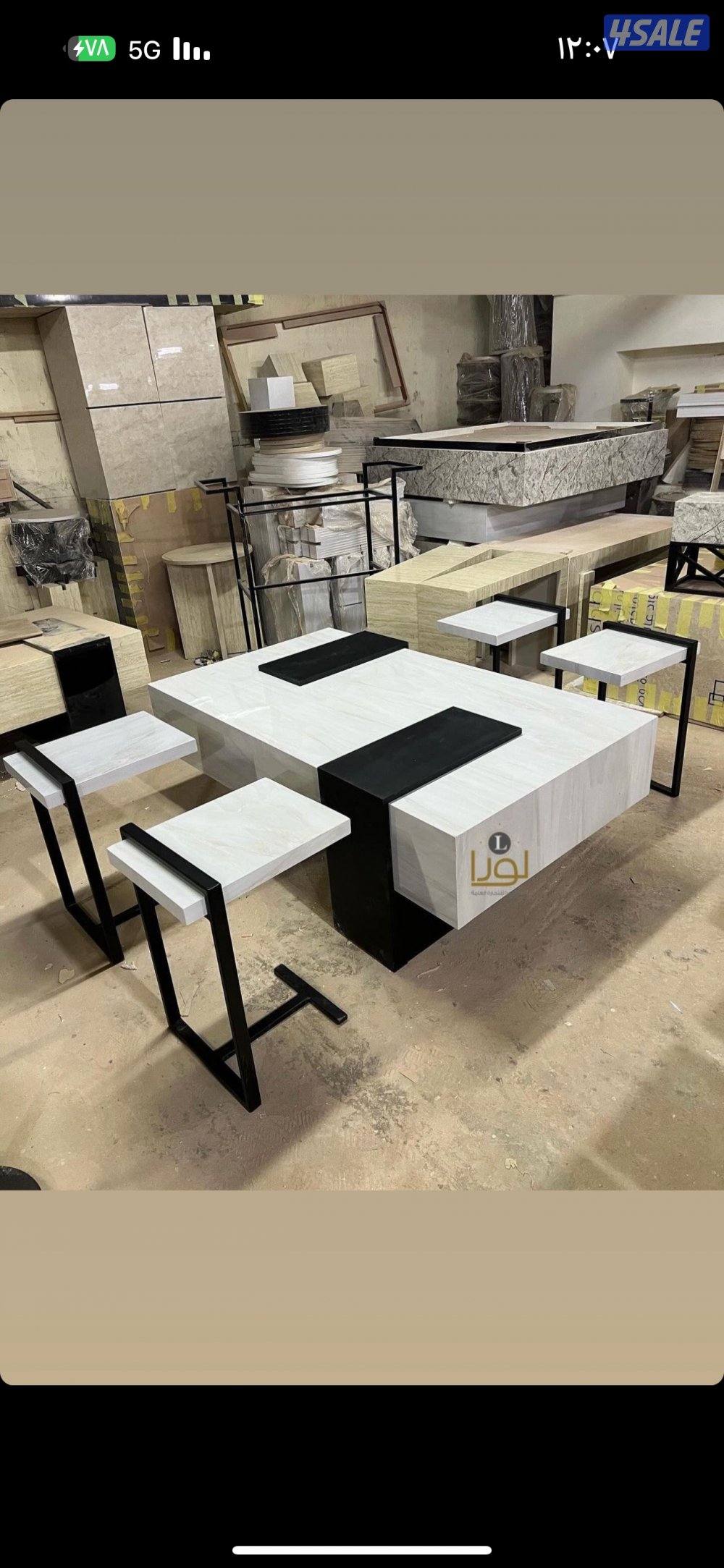 يوجد لدينا طاولات استقبال كونسولات بوفيهات صناعةمحلية   خدمة توصيل 🇰🇼5