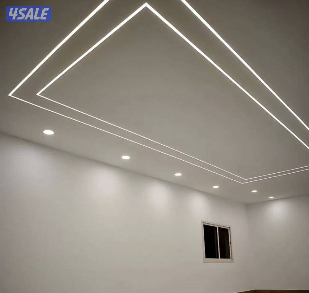 جبسم بورد بارتيشن   عاذل صوت   باب خشب ديكور جبس أمريكي  سقف3