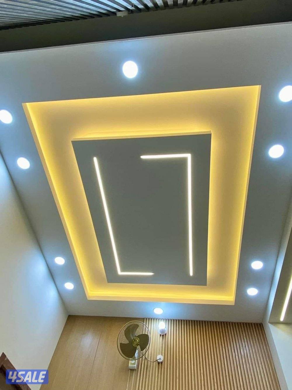 جبسم بورد بارتيشن   عاذل صوت   باب خشب ديكور جبس أمريكي  سقف5