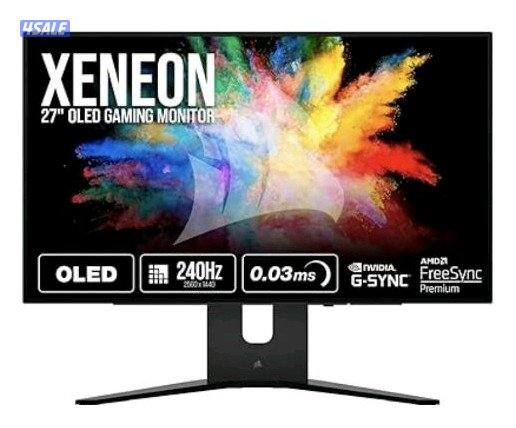 للبيع شاشة Corsair xeneon 27inch Oled 240hz كالجديدة ولا ربع غلطة0