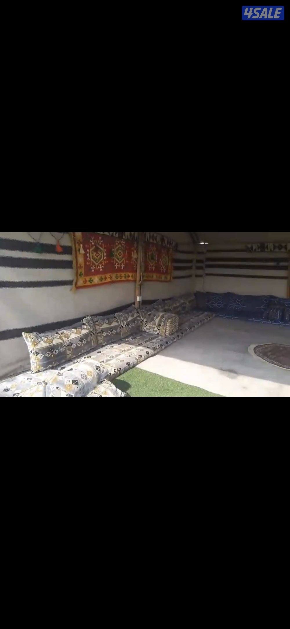 بيت شعر ابيض ٦ في ١١ بحالة ممتازه مع الفراش0