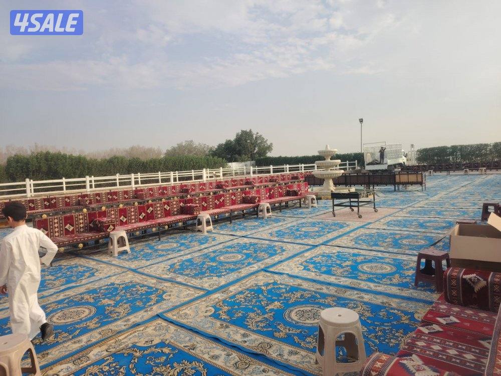 تأجير خيمة بيت شعر كوشه رجال ونساء كراسي وطاولات غنفات دفيات ضيافة رجا10