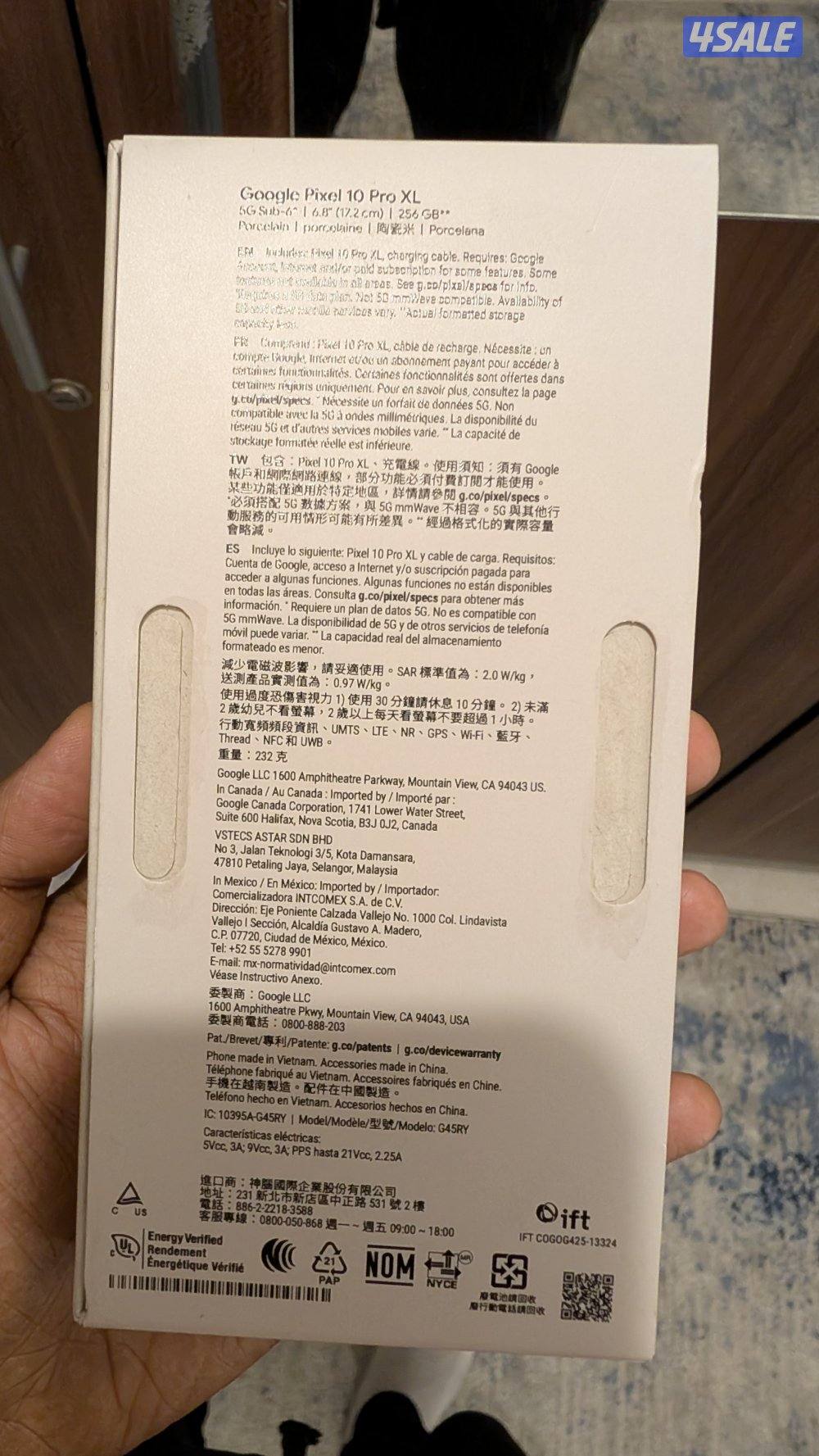 Google Pixel 10 XL Pro - 256Gb - Pearl White (Porcelain color)5