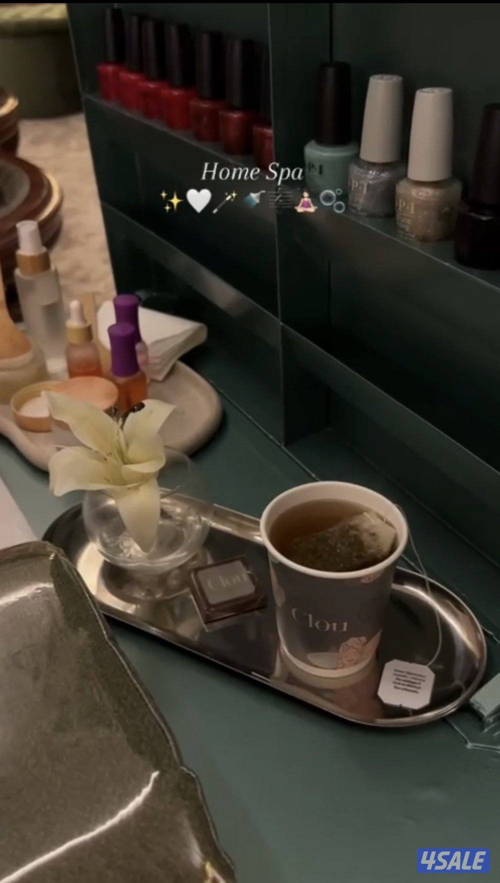 للبيع صالون  هوم سيرفس عاملتين مع دخل شهري1